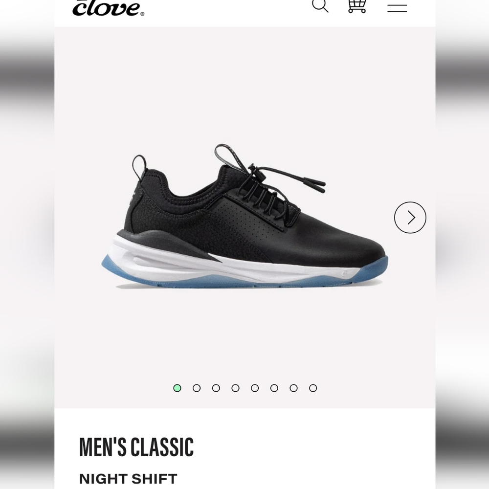Men's Clove black running shoes